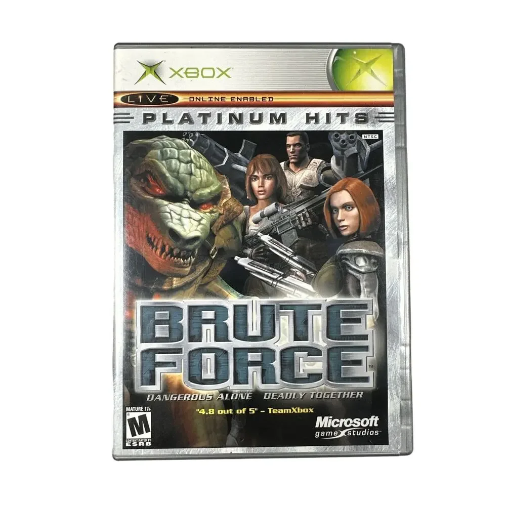 Brute Force - Platinum Hits (Microsoft Xbox, 2003) Authentic, CIB, Tested
